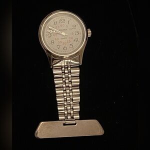 Vintage Nurse fob watch by Sekonda silver classic Arabic 4587